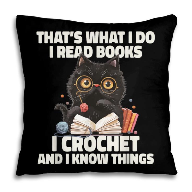 Das Ist Es Was Ich Tue Ich Lese Books Crochet And Pillowcase