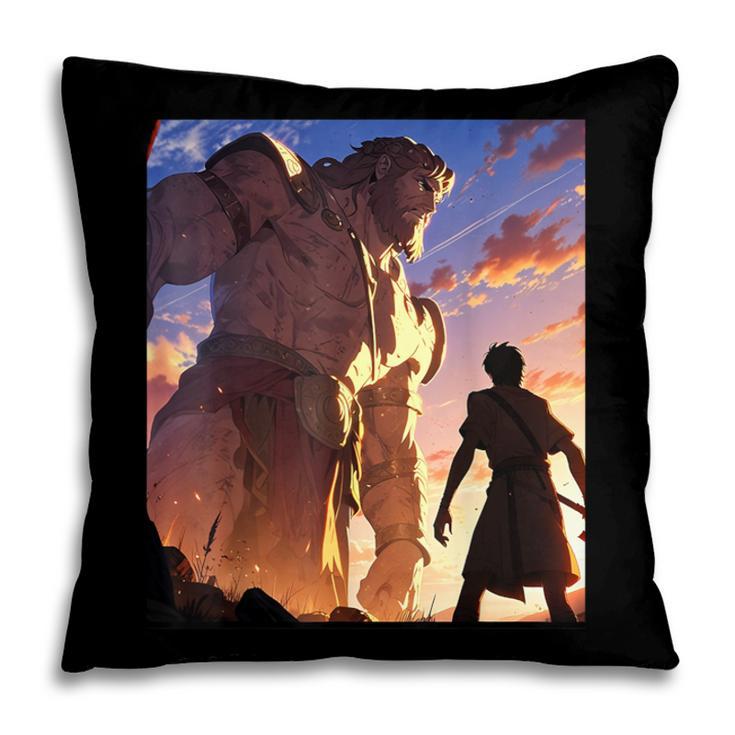 David And Goliath Bible Book Of Samuel Famous Bible Story Pillowcase