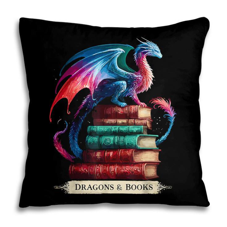 Dragons And Books Dragonworm Book Lover Reading Pillowcase