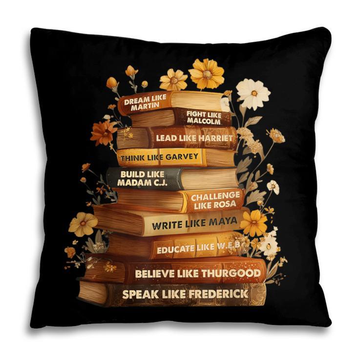 Dream Like Martin Floral Book History Month Women Men Pillowcase