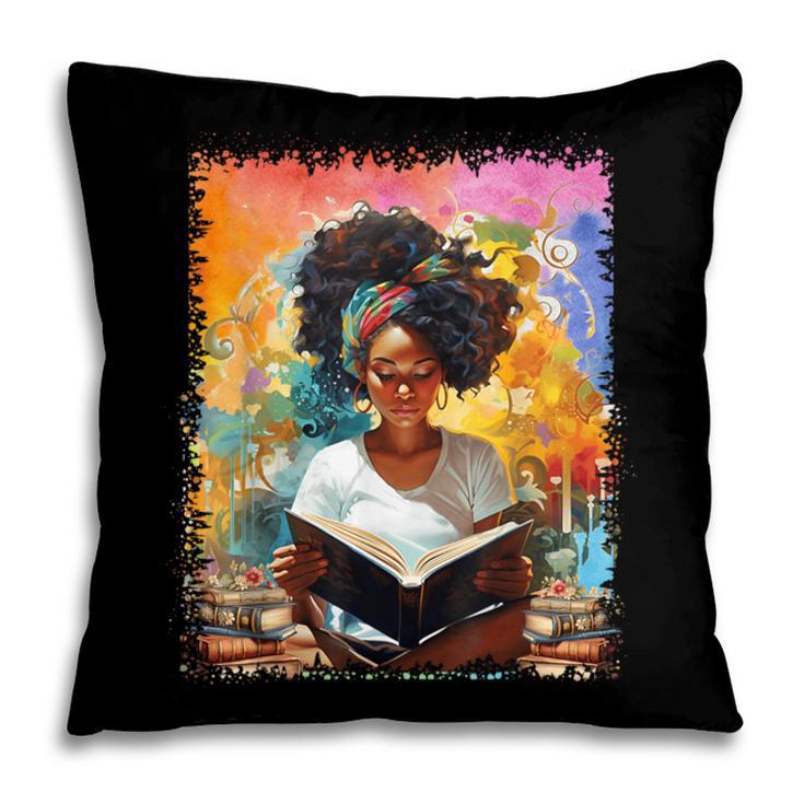 Educated Afro Girl Reading Book Lover History Month Pillowcase Educated Afro Girl Reading Book Lover History Month Pillowcase