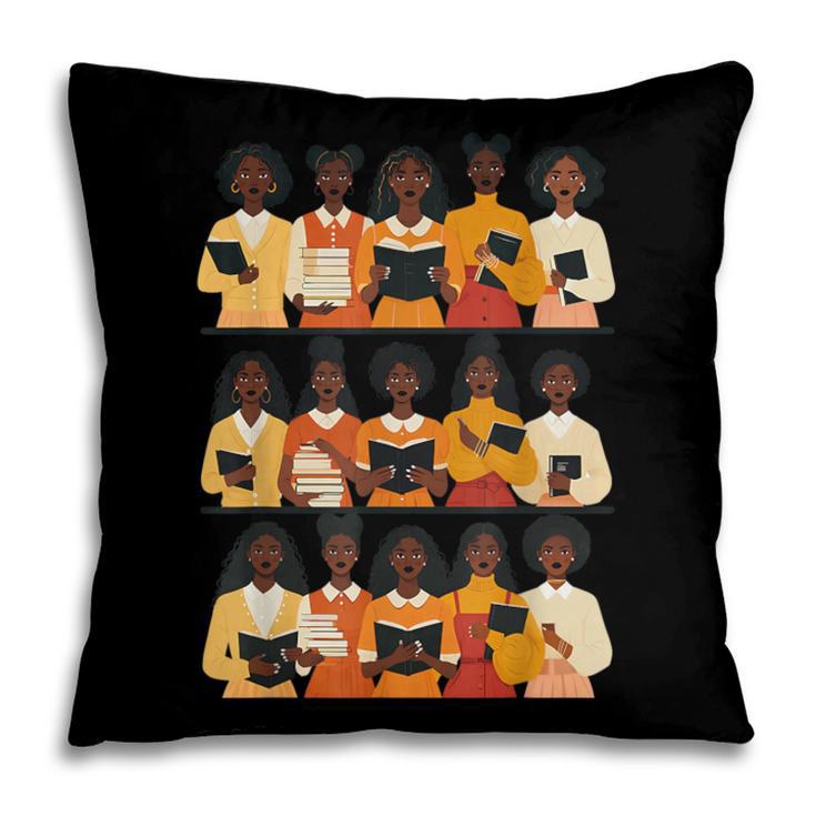 Educated Afro Women Girl Reading Book Future HBCU Grad Pillowcase