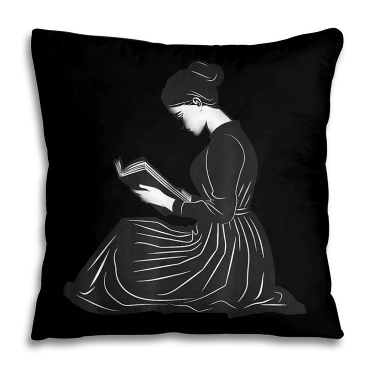 Emily Dickinson Reading A Book Pillowcase