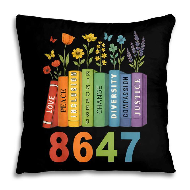 Equal Rights Book Flower Resist 86 47 Feminist Women Rights Pillowcase