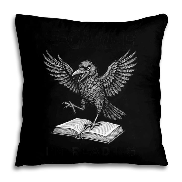 F-Caw-F Crow Book Lovers Vintage Bookish Bird Pillowcase
