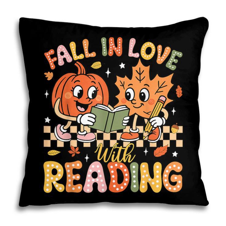 Fall In Love With Reading Autumn Pumpkin Teacher Book Lover Pillowcase Fall In Love With Reading Autumn Pumpkin Teacher Book Lover Pillowcase