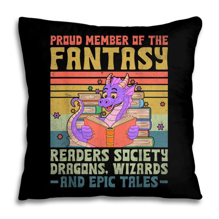 Fantasy Reader Society Reading Book Retro Bookworm Reader Pillowcase Fantasy Reader Society Reading Book Retro Bookworm Reader Pillowcase
