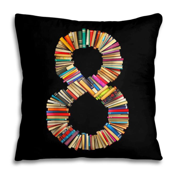 Fun 8th Birthday Books Themed 8 Years Old Boys Kids Girls Pillowcase
