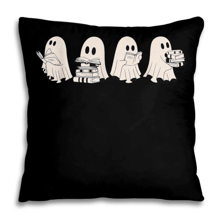 Ghost Book Reading Halloween Books Lover Teacher Kids Pillowcase Ghost Book Reading Halloween Books Lover Teacher Kids Pillowcase