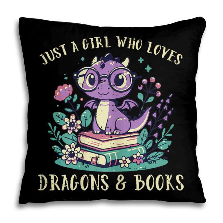 Girls Loves Dragon Books Fantasy Girls Kids Toddler Women Pillowcase