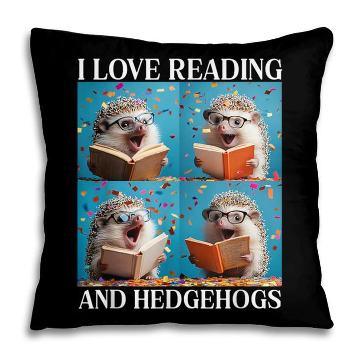 Hedgehog Love Reading And Hedgehogs Child Book Lover Pillowcase