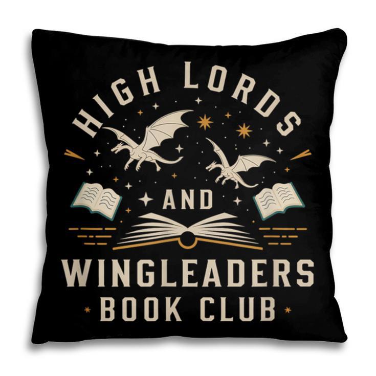 High Lords & Wingleaders Fantasy Reader Book Club Dragons Pillowcase