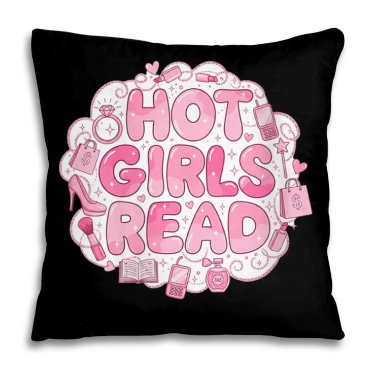 Hot Girls Read Pink Aesthetic Book Lover Reading Pillowcase
