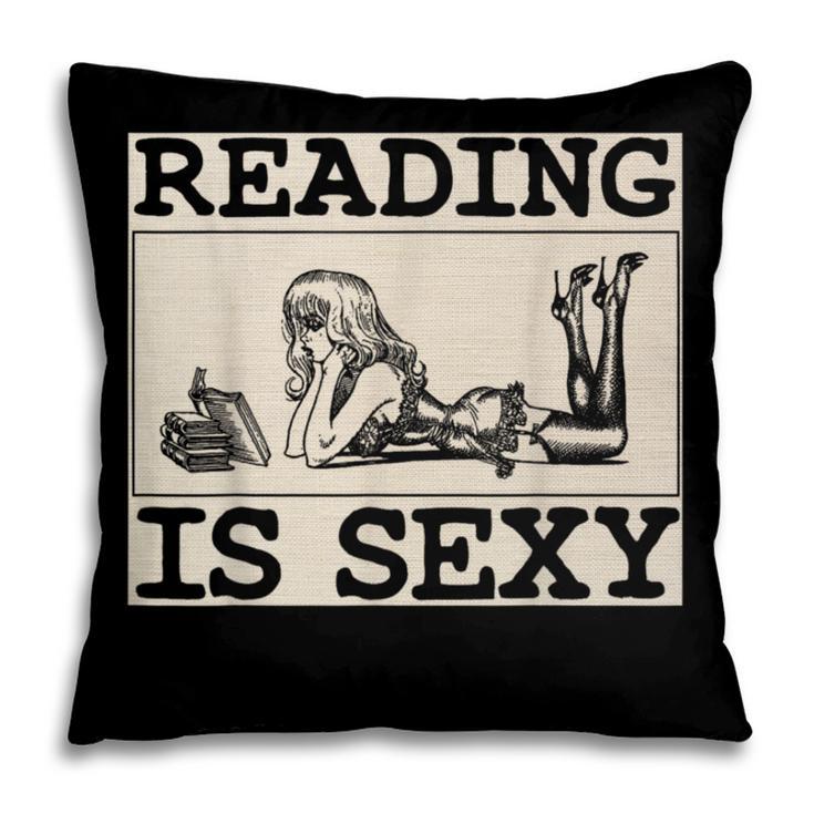 Hot Pin Up Girl Comic Book Vintage Reading Is Sexy Pillowcase
