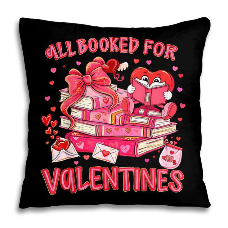 HUGvyn All Booked For Valentines Teacher Book Reading Heart Pillowcase