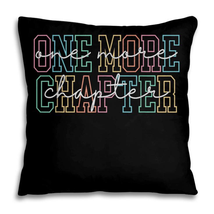 Just One More Chapter Retro Bookworm Book Lover Pillowcase