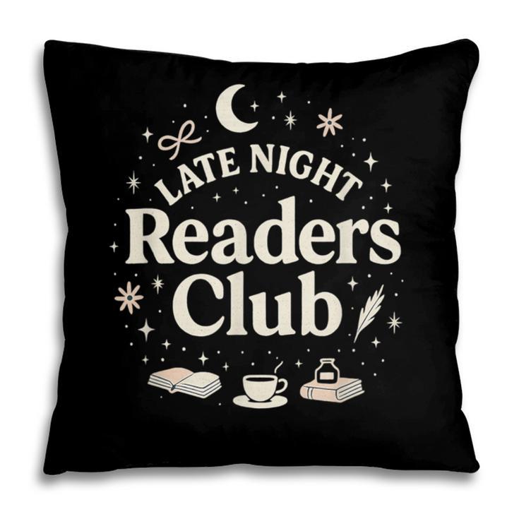 Late Night Readers Club Moon & Stars Book Lover Pillowcase Late Night Readers Club Moon & Stars Book Lover Pillowcase