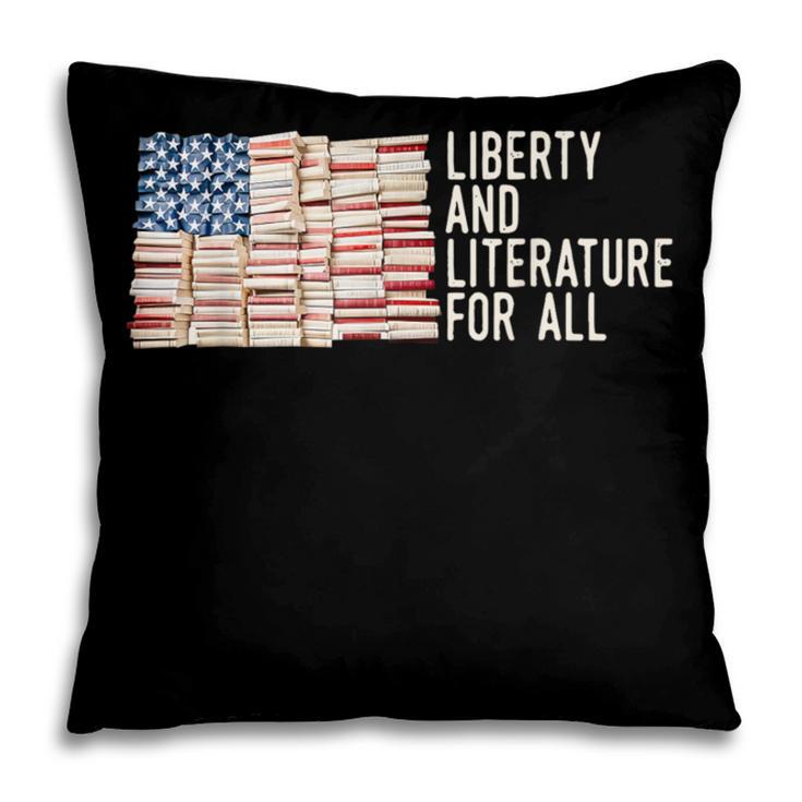 Liberty And Literature For All Reading USA Book Lover Pillowcase Liberty And Literature For All Reading USA Book Lover Pillowcase