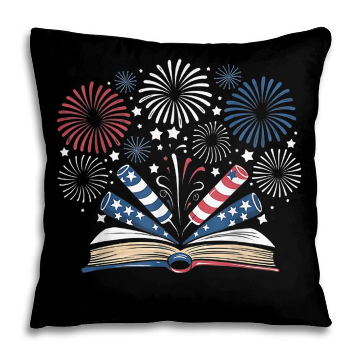 Librarian 4th July Book Lover Bookworm Patriotic Books Pillowcase Librarian 4th July Book Lover Bookworm Patriotic Books Pillowcase