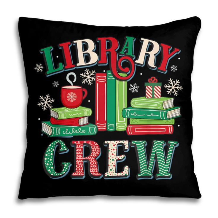Library Crew Book Lovers Reader Teacher Librarian Christmas Pillowcase