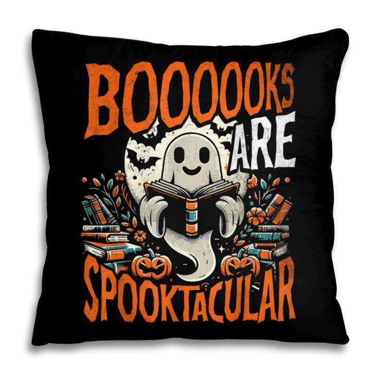 Library Halloween Book Lover Ghost With Books Pillowcase
