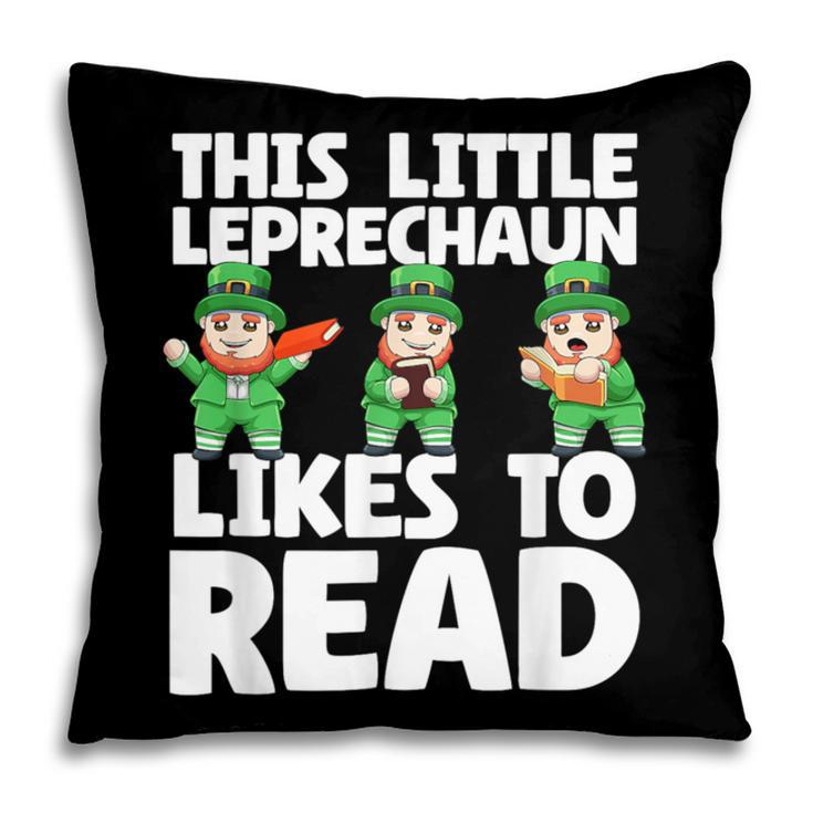 This Little Leprechaun Likes To Read St Patrick's Day Book Pillowcase