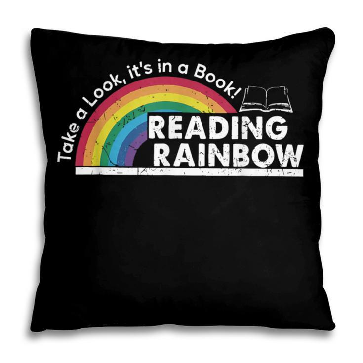 Take A Look It's In A Book Retro Reading Book Lover Pillowcase