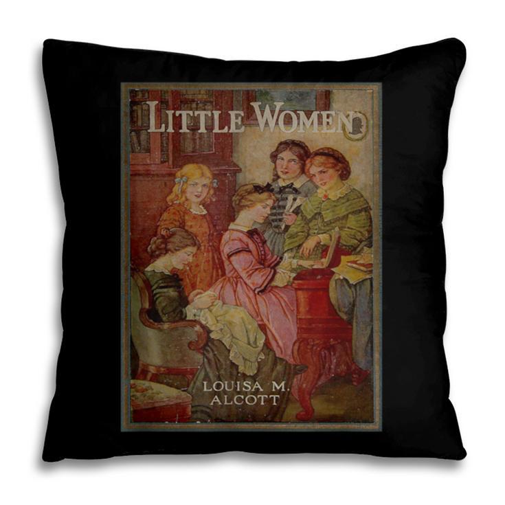 Louisa May Alcott Coming Of Age Novel Little Women Book Cover Small Pillowcase