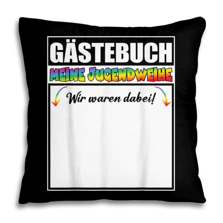 Meine Jugendweihe Guest Book Colourful Wir Waren Dabei MäDchen German Pillowcase