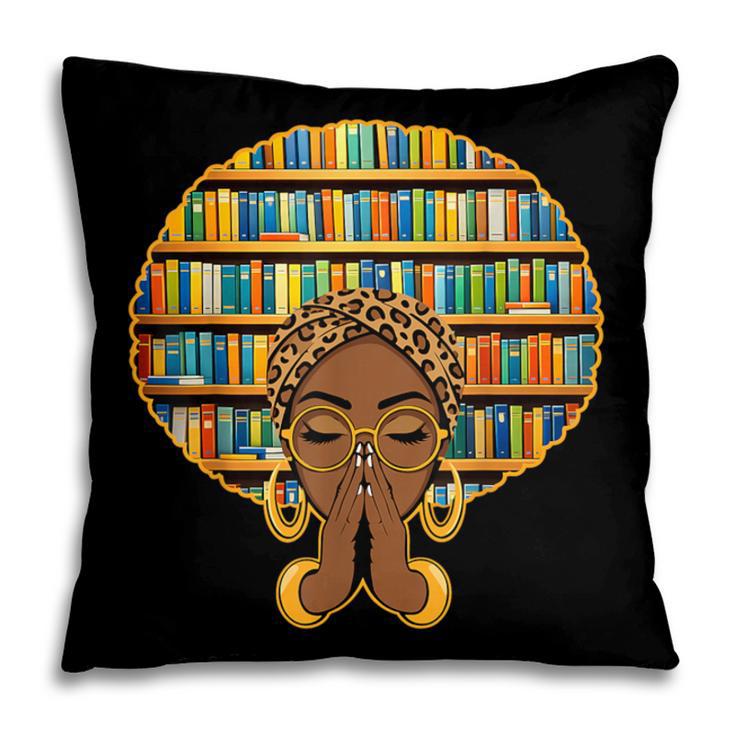 Melanin Afro Women Girl Book Librarian History African Pillowcase