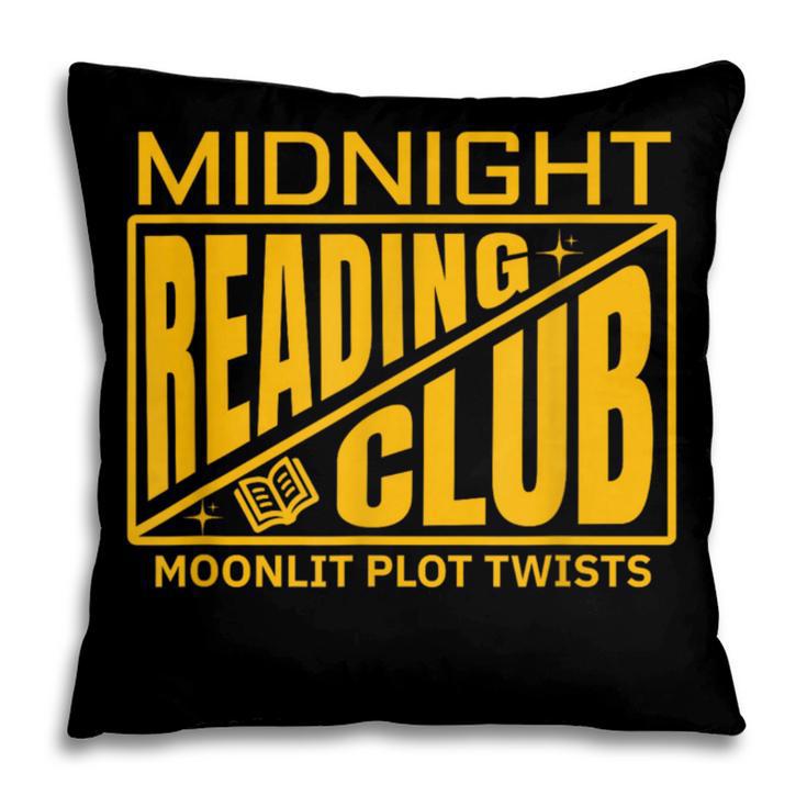 Midnight Reading Club Night Owl Book Readers Pillowcase