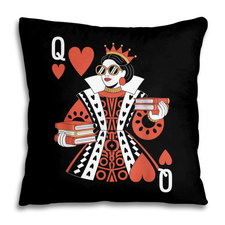 Modern Queen Of Hearts Book Lover Reading Novels Romantasy Pillowcase Modern Queen Of Hearts Book Lover Reading Novels Romantasy Pillowcase