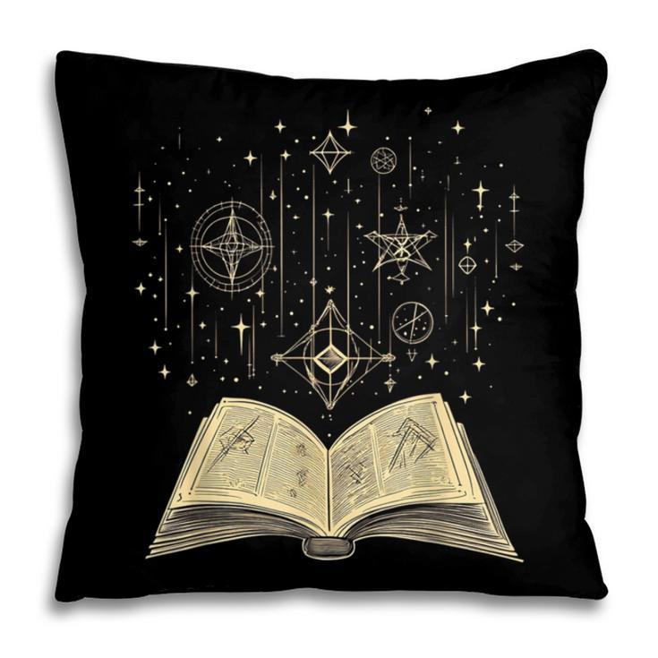 Mystic Astral Lunar Celestial Witch Spell Book Pillowcase