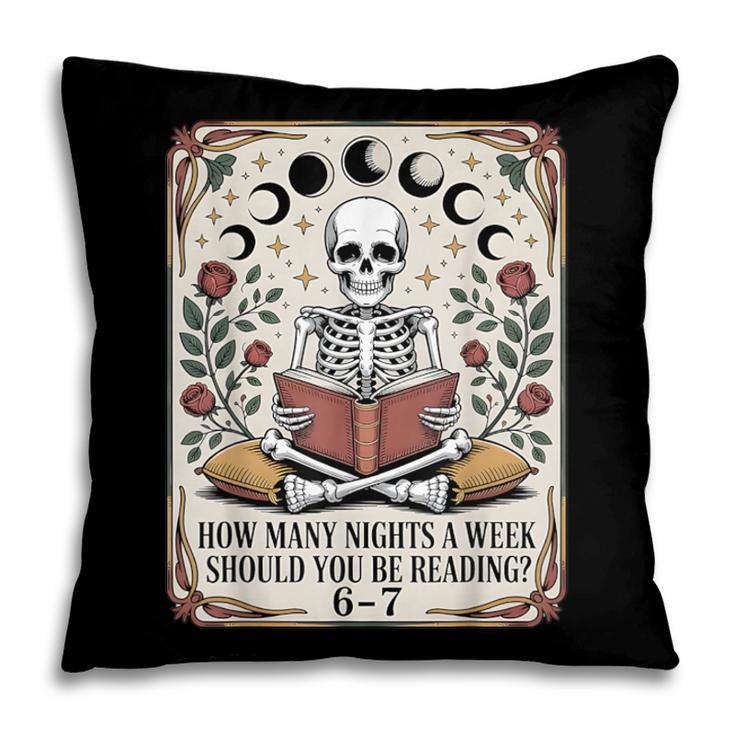 How Many Nights Reading Meme 6 7 Book Lover Pillowcase