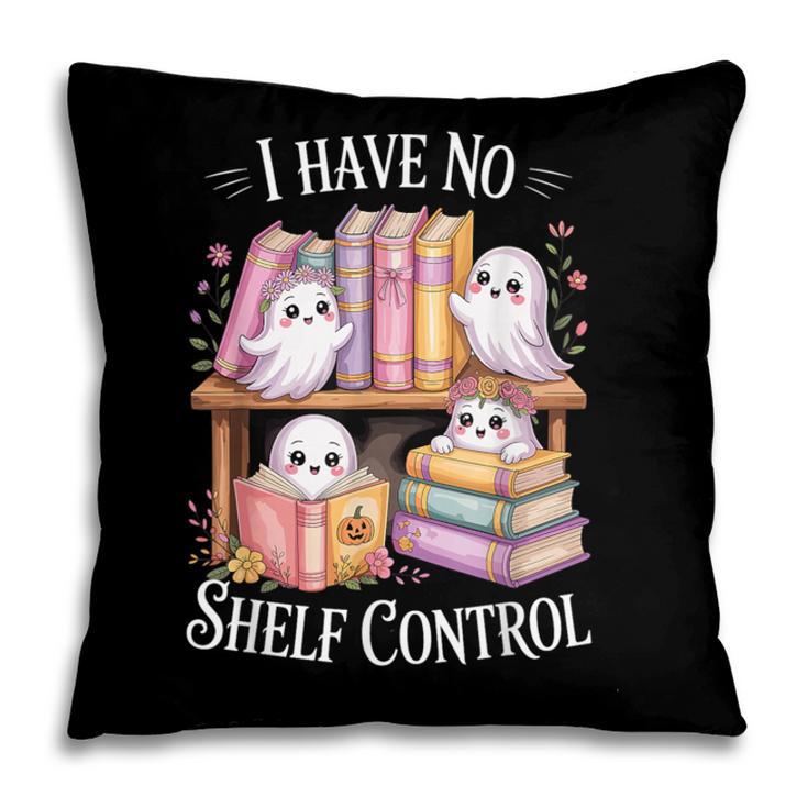 I Have No Shelf Control Ghost Reading Books Pun Pillowcase