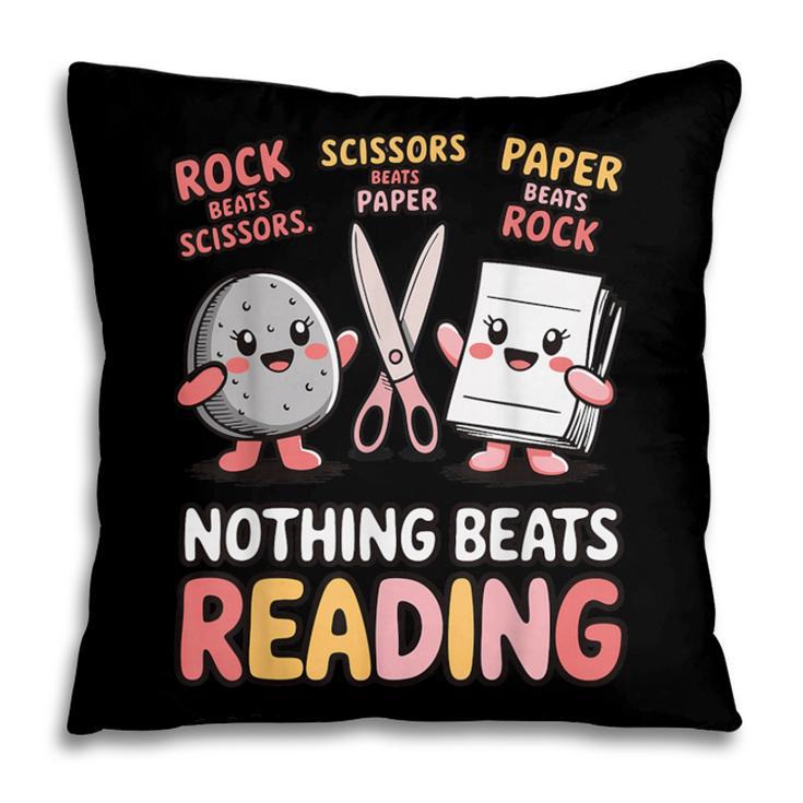 Nothing Goes Beyond Reading Rock Paper Scissors Book Pillowcase Nothing Goes Beyond Reading Rock Paper Scissors Book Pillowcase