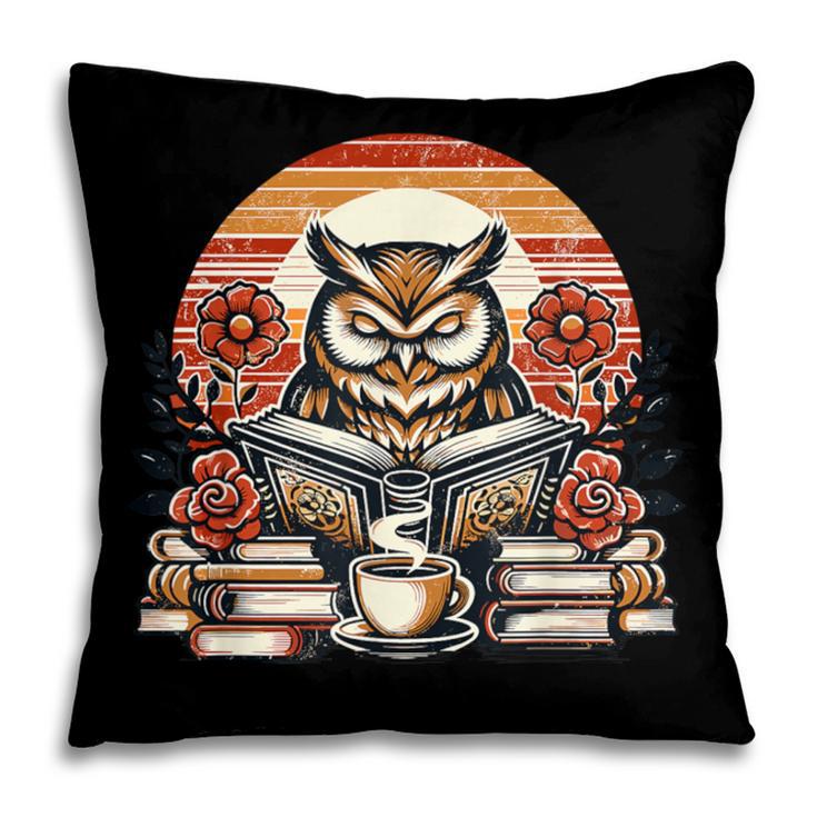 Owl Reading Books Book Library Bookworm Pillowcase