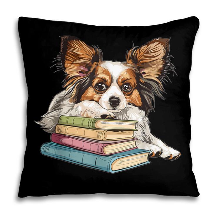 Papillon Books Reading Dog Breed Graphic For Men Women Kids Pillowcase Papillon Books Reading Dog Breed Graphic For Men Women Kids Pillowcase