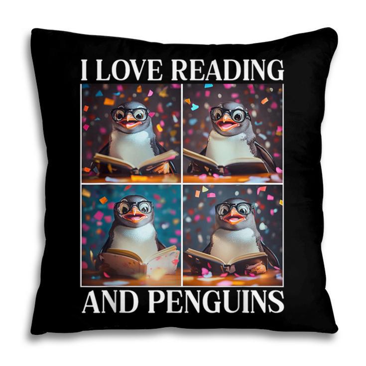 Penguin Love Reading And Penguins Child Book Lover Pillowcase