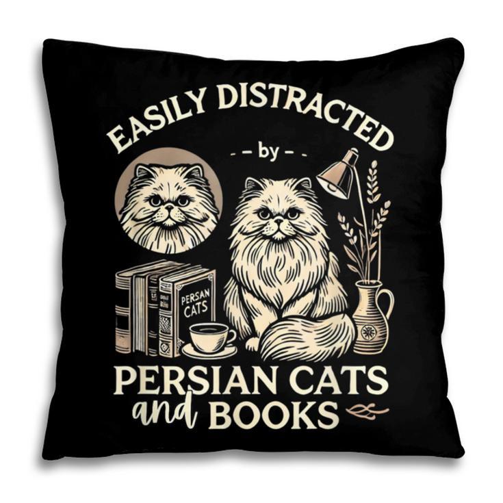 Persian Cat Persian Cats Persian Cats And Books For Men Women Kids Pillowcase Persian Cat Persian Cats Persian Cats And Books For Men Women Kids Pillowcase
