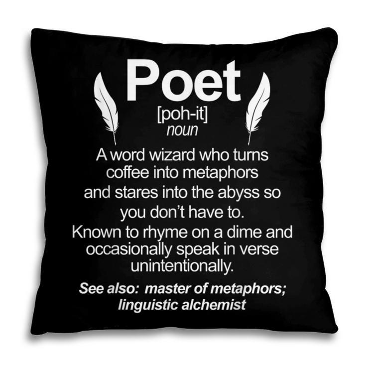 Poetry Poem Author Literature Book Lover Book Worm Poet Pillowcase
