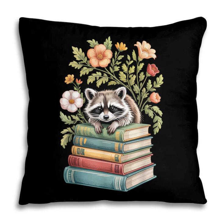 Raccoon Books Reading Flowers Pillowcase