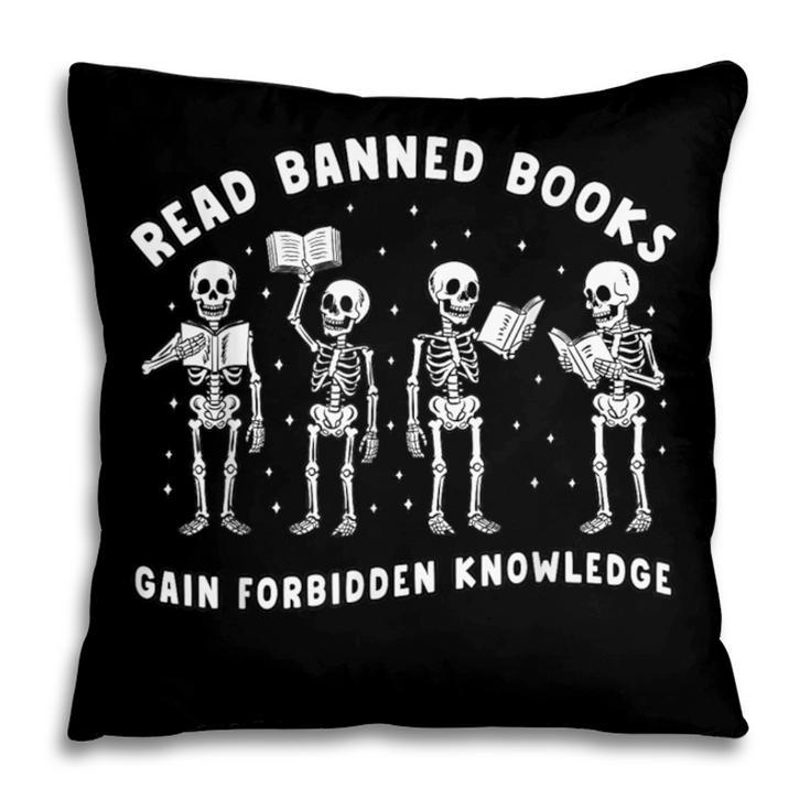 Read Banned Book Lover Forbidden Knowledge Reading Teacher Pillowcase