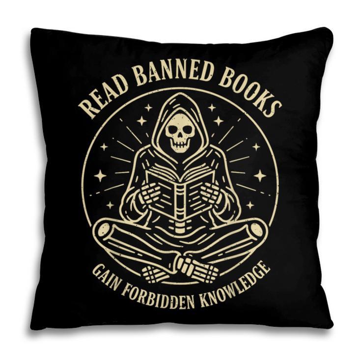 Read Banned Books Gain Forbidden Knowledge Skeleton Pillowcase Read Banned Books Gain Forbidden Knowledge Skeleton Pillowcase