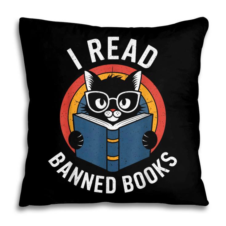 I Read Banned Books For Men Women Cat Banned Books Pillowcase I Read Banned Books For Men Women Cat Banned Books Pillowcase