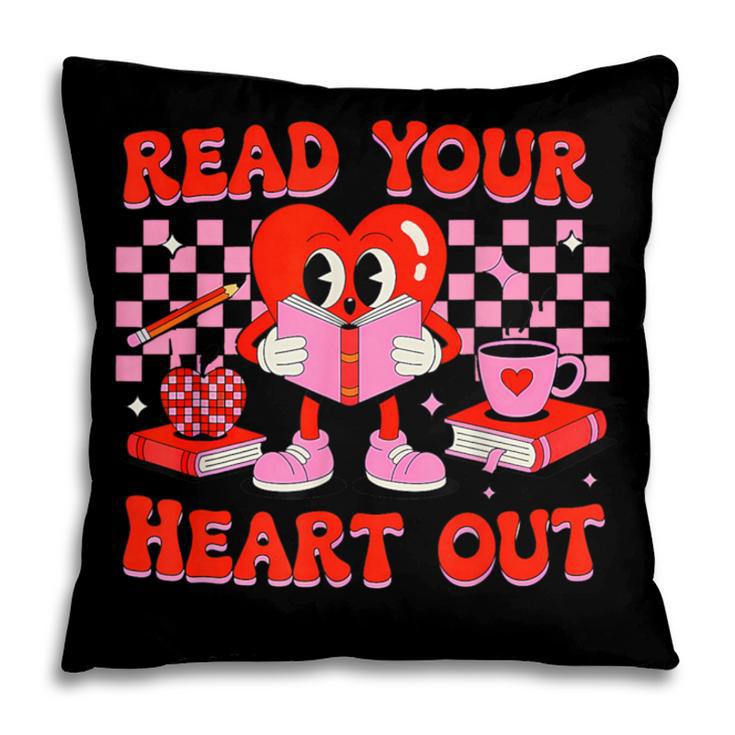 Read Your Heart Out Valentine Reading Book Kid Teacher Pillowcase Read Your Heart Out Valentine Reading Book Kid Teacher Pillowcase