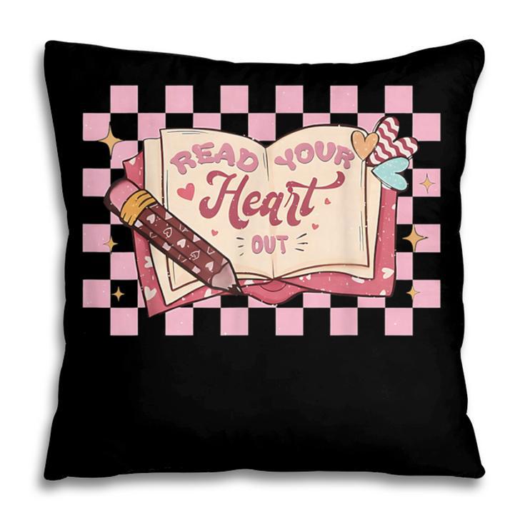 Read Your Heart Out Valentine Reading Book Teacher Student Pillowcase Read Your Heart Out Valentine Reading Book Teacher Student Pillowcase