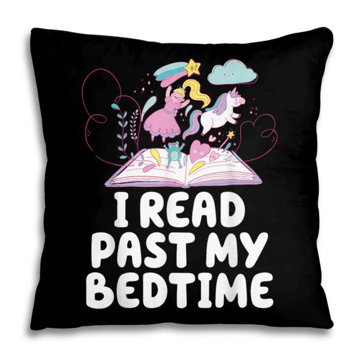 I Read Past My Bedtime Reading Unicorn Book Lover Pillowcase