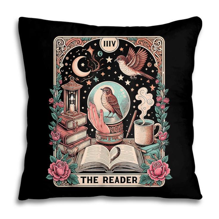 The Reader Tarot Card Shirt Bird Book Lover Bookworm Pillowcase