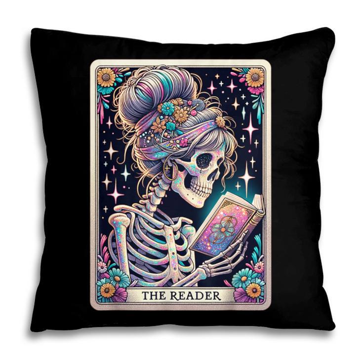 The Reader Tarot Card Women Book Lover Librarian Read Pillowcase